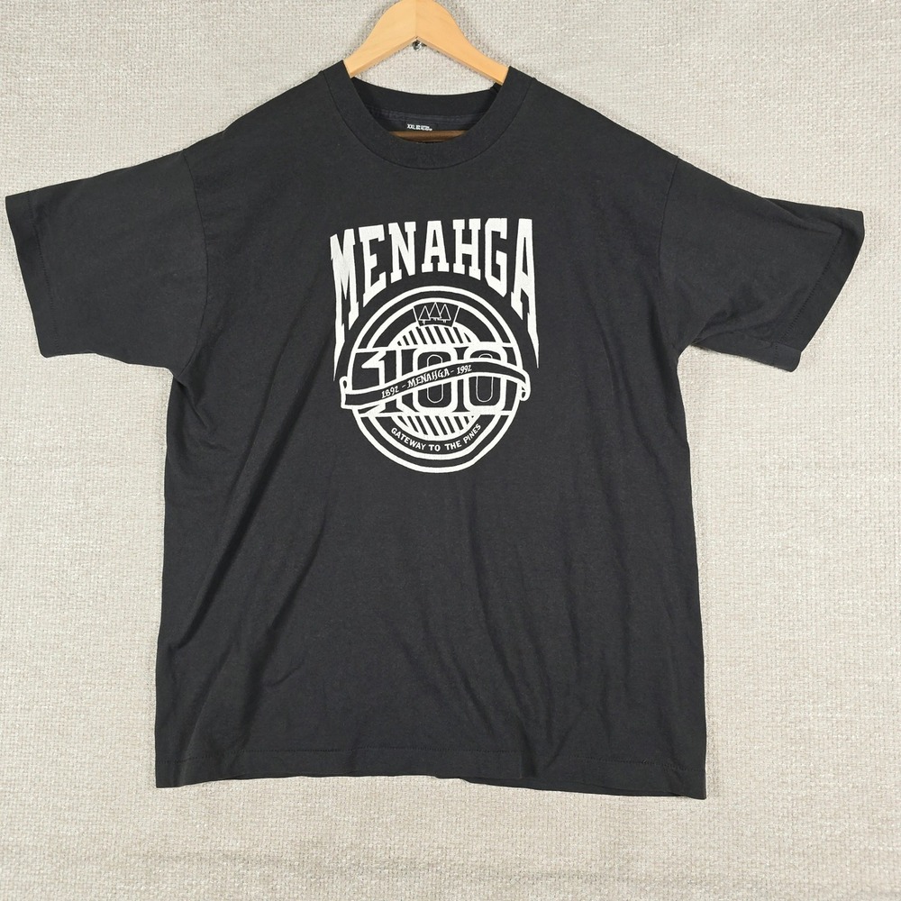 Vintage 1992 Menahga Minnesota 100th Anniversary Shirt XXL Screen Stars Best USA